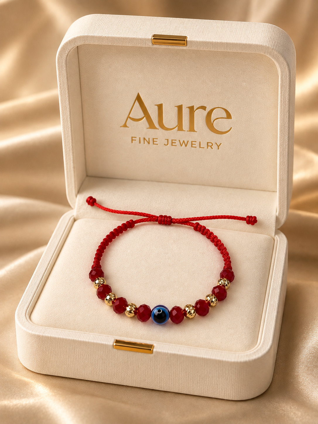 Aure Turkish Eye 18k Solid Gold Bracelet