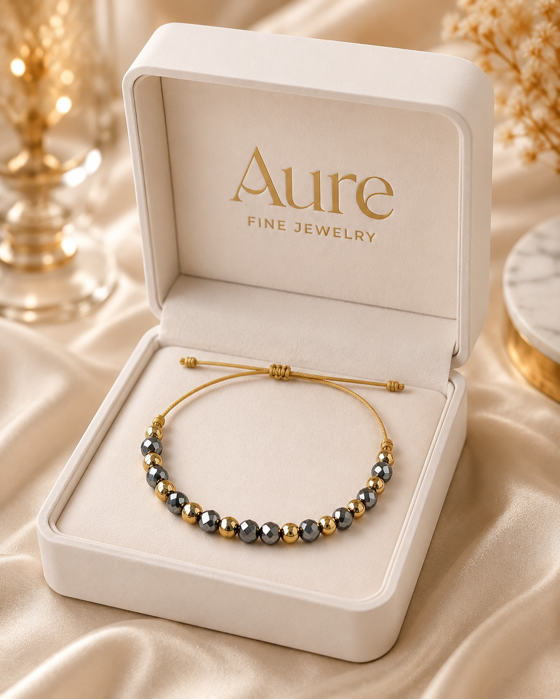 Aure Princess 18k Solid Gold Bracelet