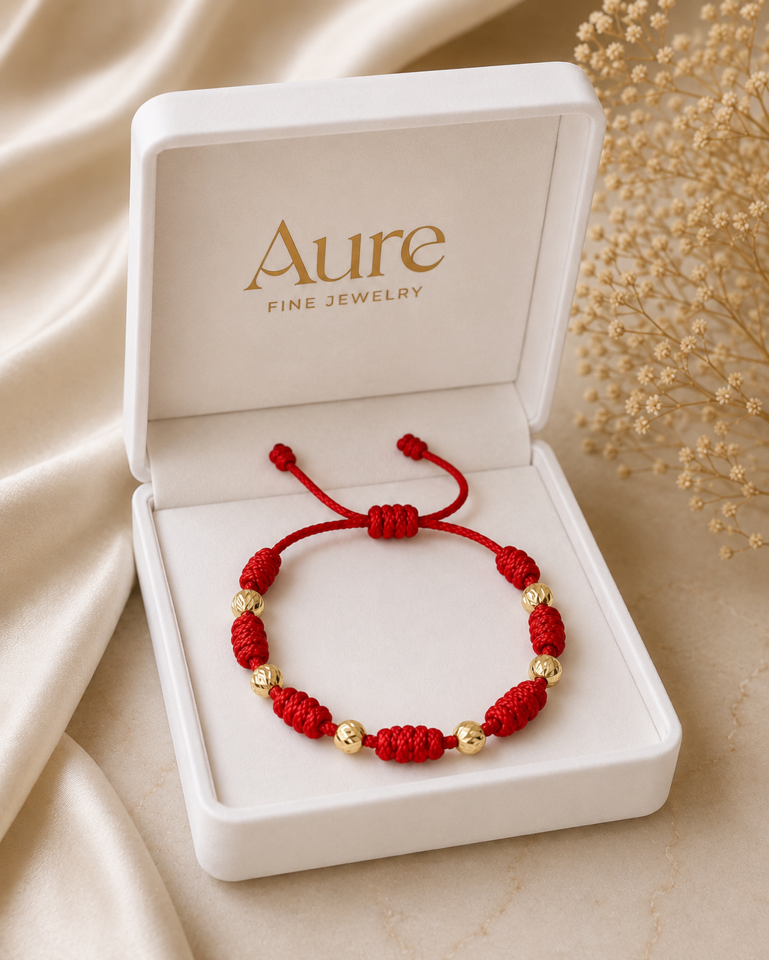 Aure 7 Knots W 18K Solid Gold Bracelet