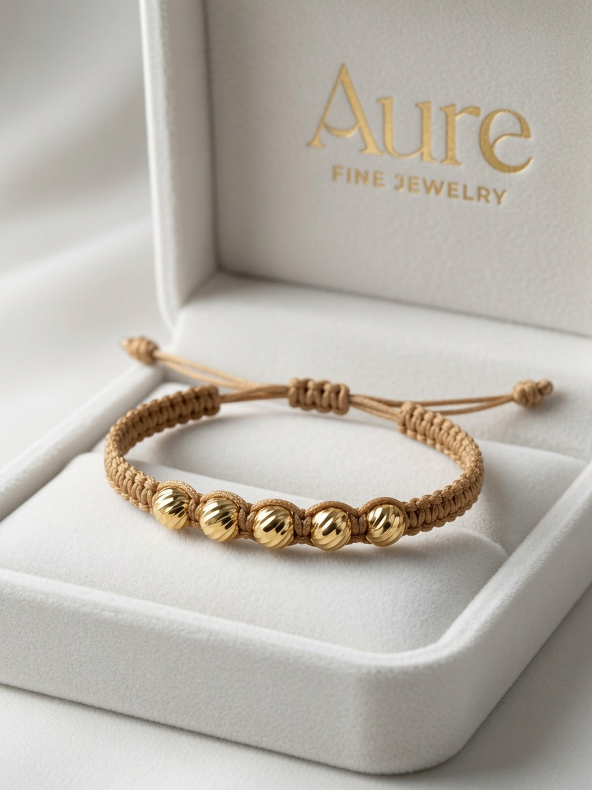 Aure Sun 18k Solid Gold Bracelet